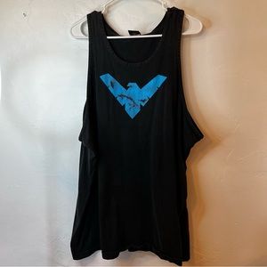 Pre-Loved (GUC) DC Comics Nightwing Logo Graphic Tank Unisex Size XXL